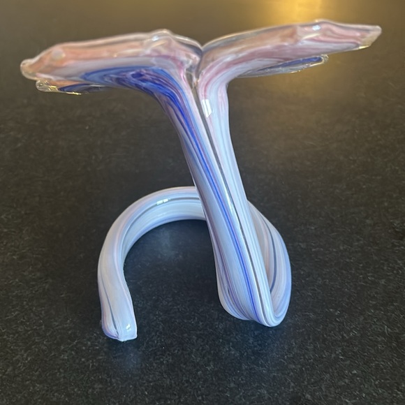 Murano Glass Flower Made in Italy - Picture 3 of 4